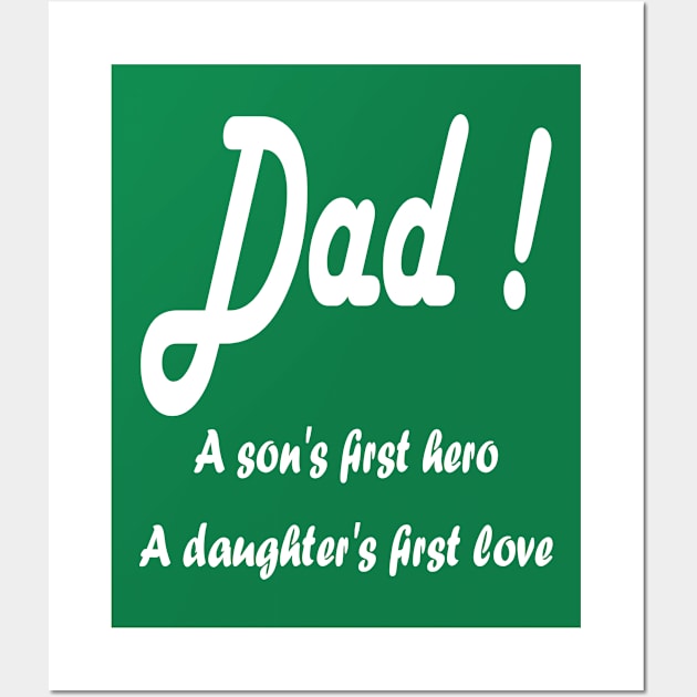 Fathers Day gift Wall Art by HANAN